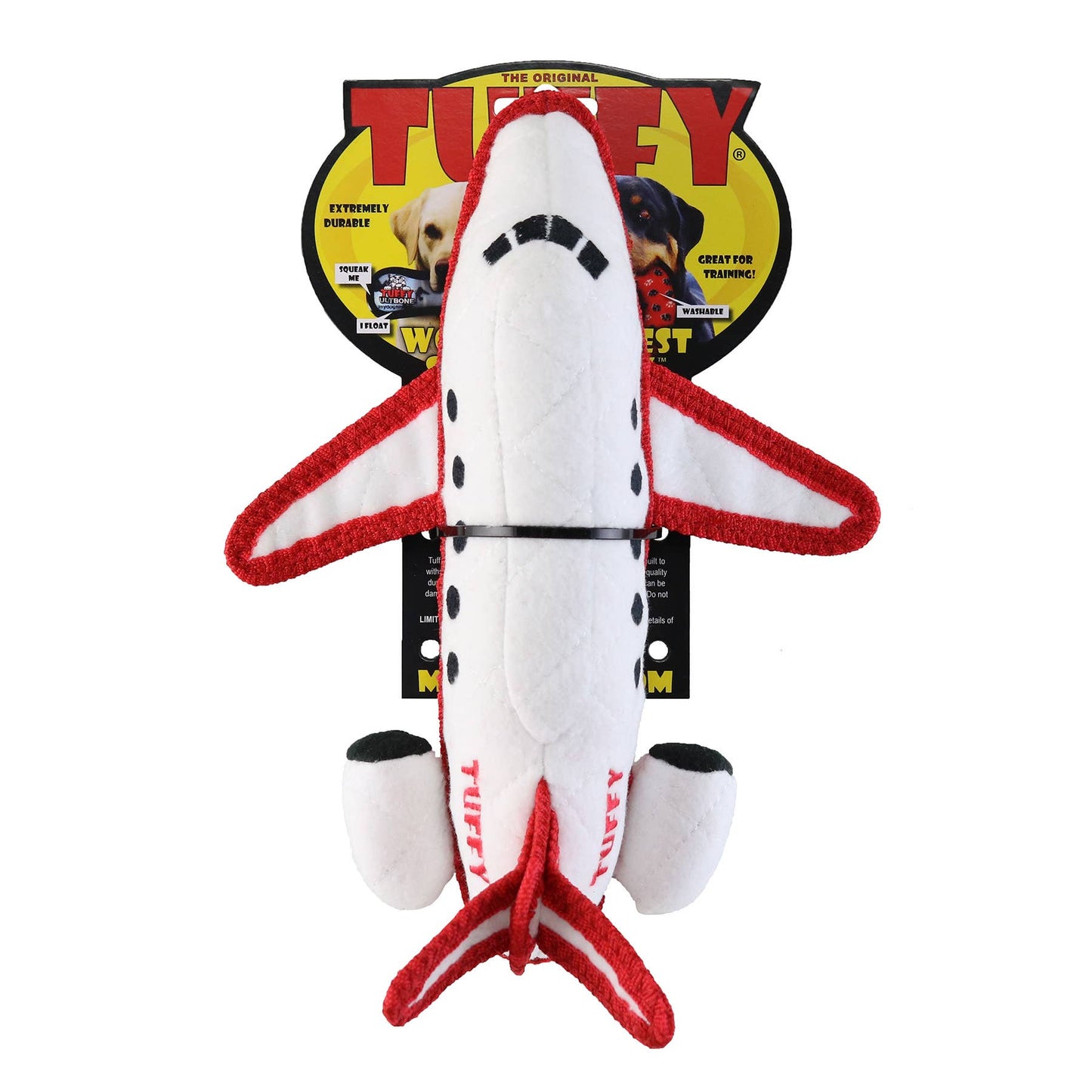 Tuffy Transportation Airplane, Tough, Durable Dog Toy