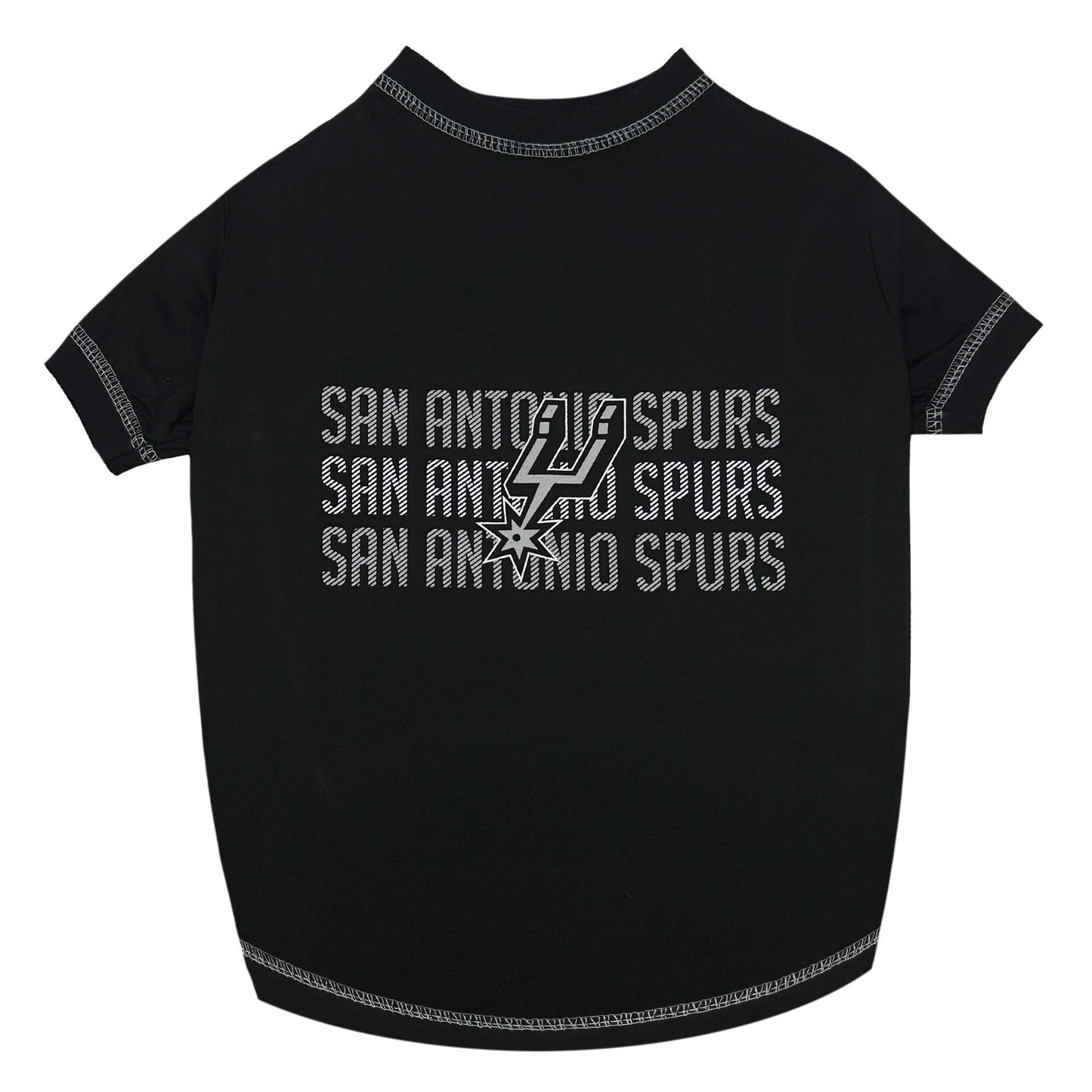 SAN ANTONIO SPURS STRIPE TEXT TEE