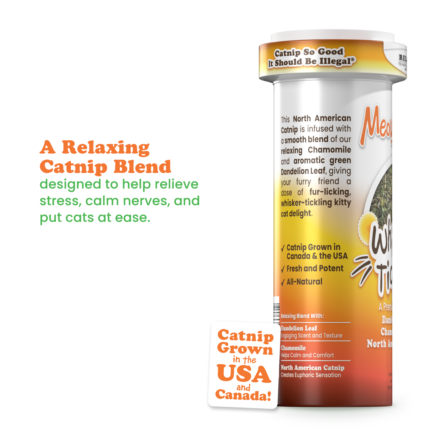 Whisker Tickler - Chamomile, Dandelion, and Catnip blend