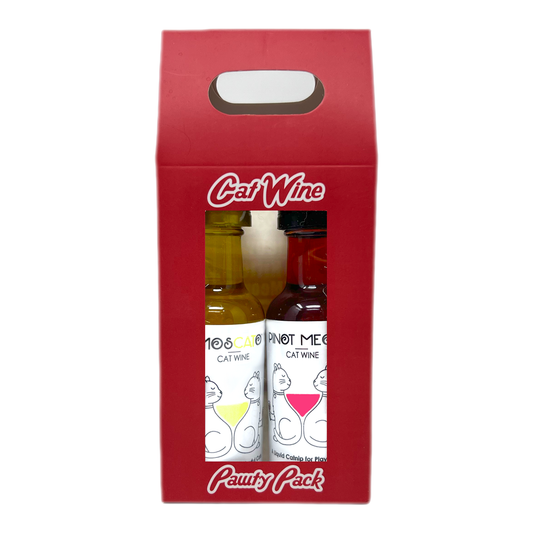 Cat Wine Pawty Pack Twin Pack Gabled Gift Pack Case Discount