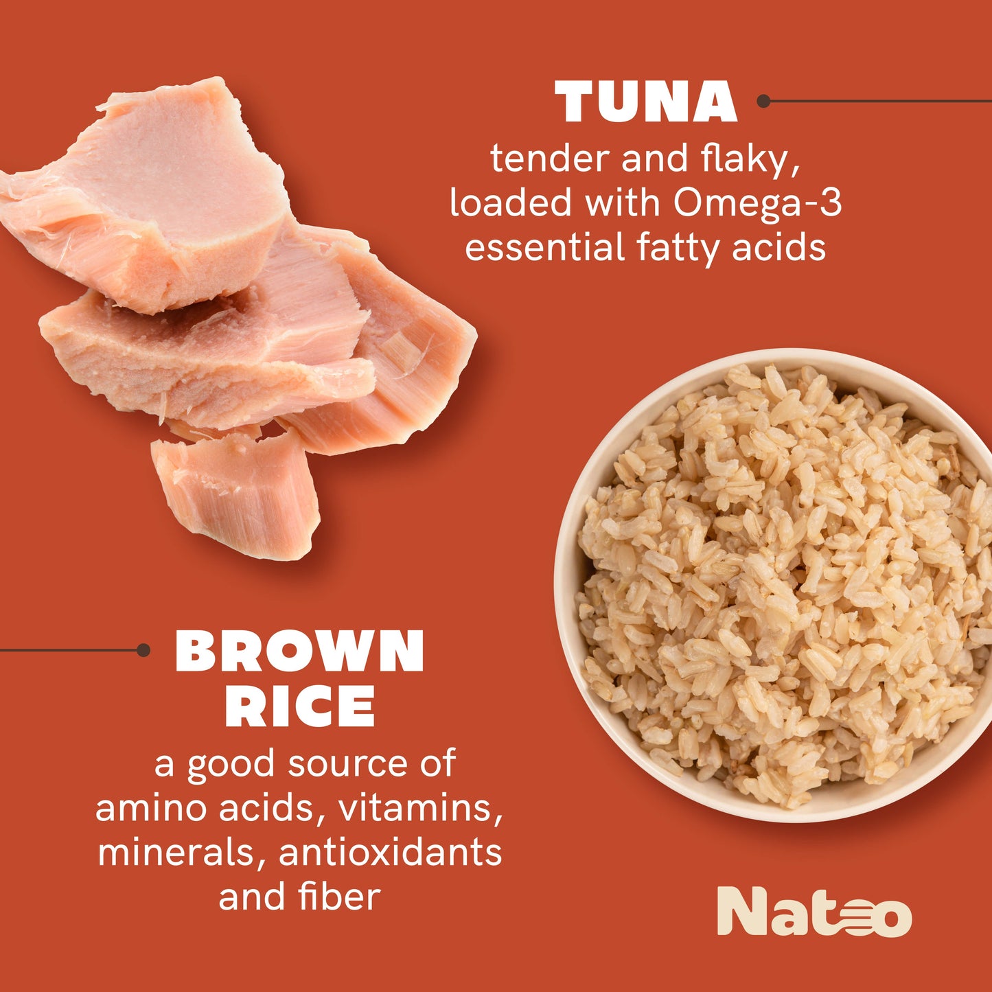 Natoo Topper for Cats - Tuna & Brown Rice