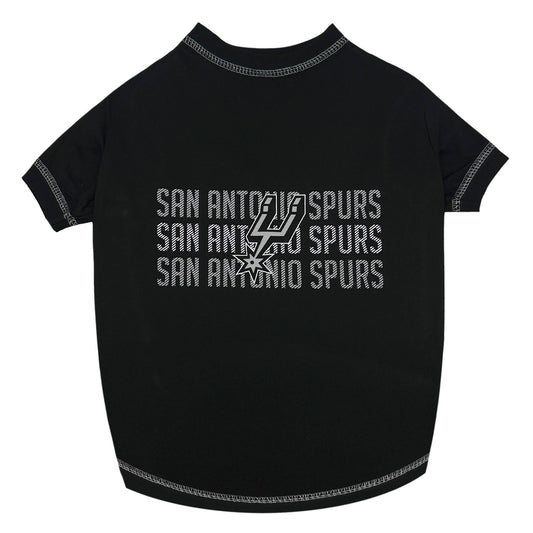 SAN ANTONIO SPURS STRIPE TEXT TEE