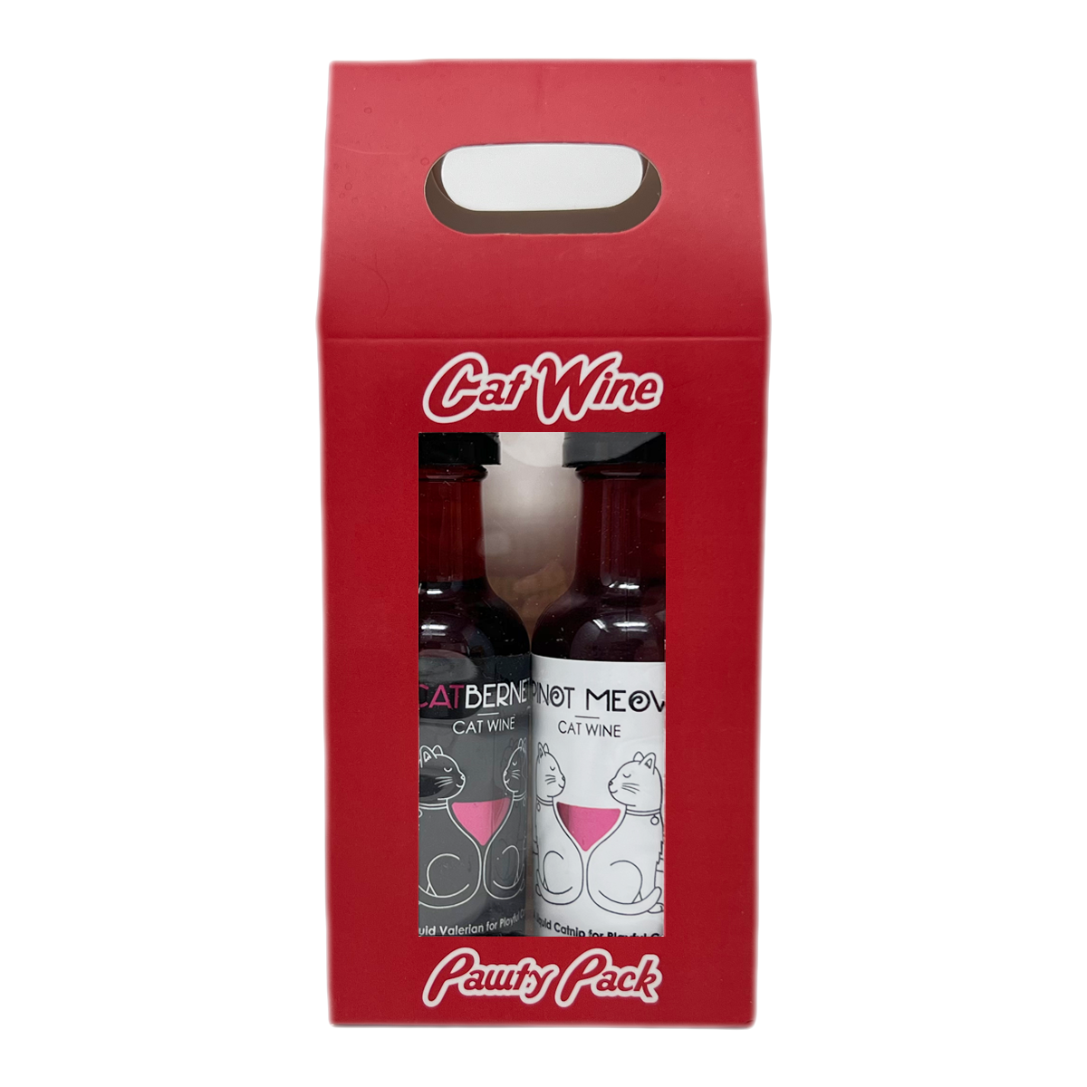 Cat Wine Pawty Pack Twin Pack Gabled Gift Pack Case Discount