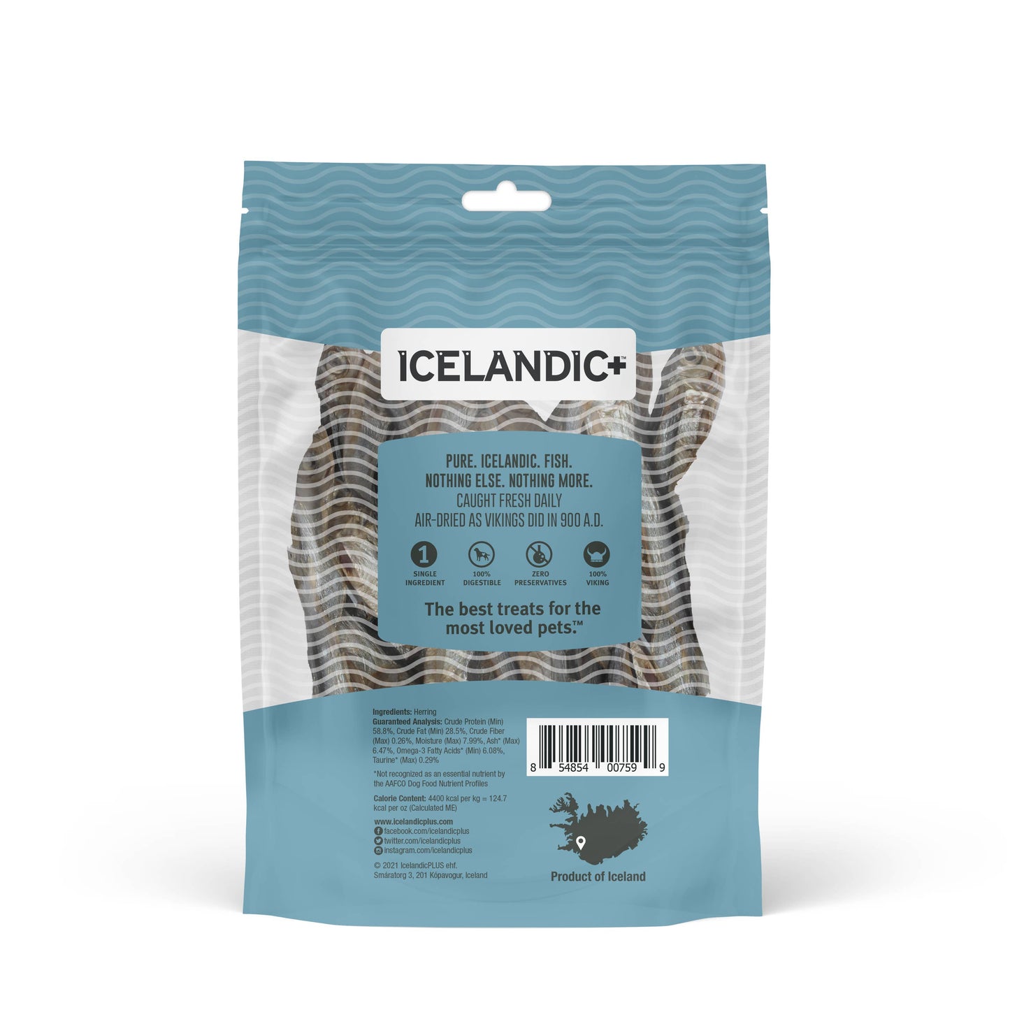 Icelandic+ Herring Whole Fish Cat Treats 1.5-oz Bag
