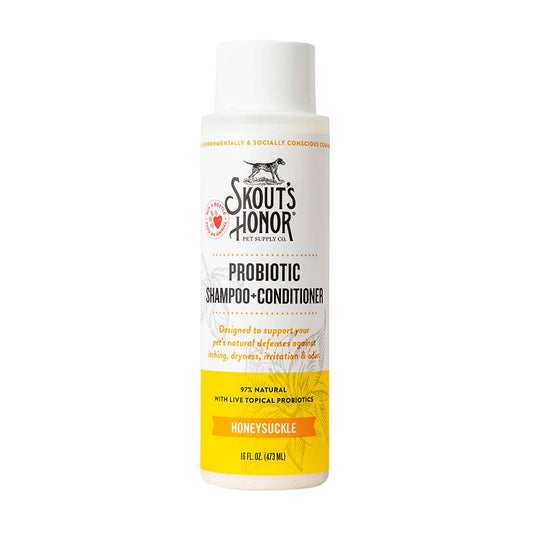 Skout's Honor Probiotic Shampoo+Conditioner Honeysuckle 16oz