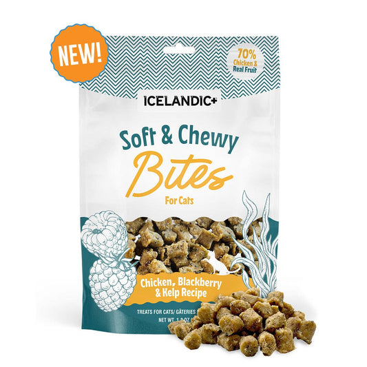 Chicken, Blackberry & Kelp Recipe Soft & Chewy Bites for Cats