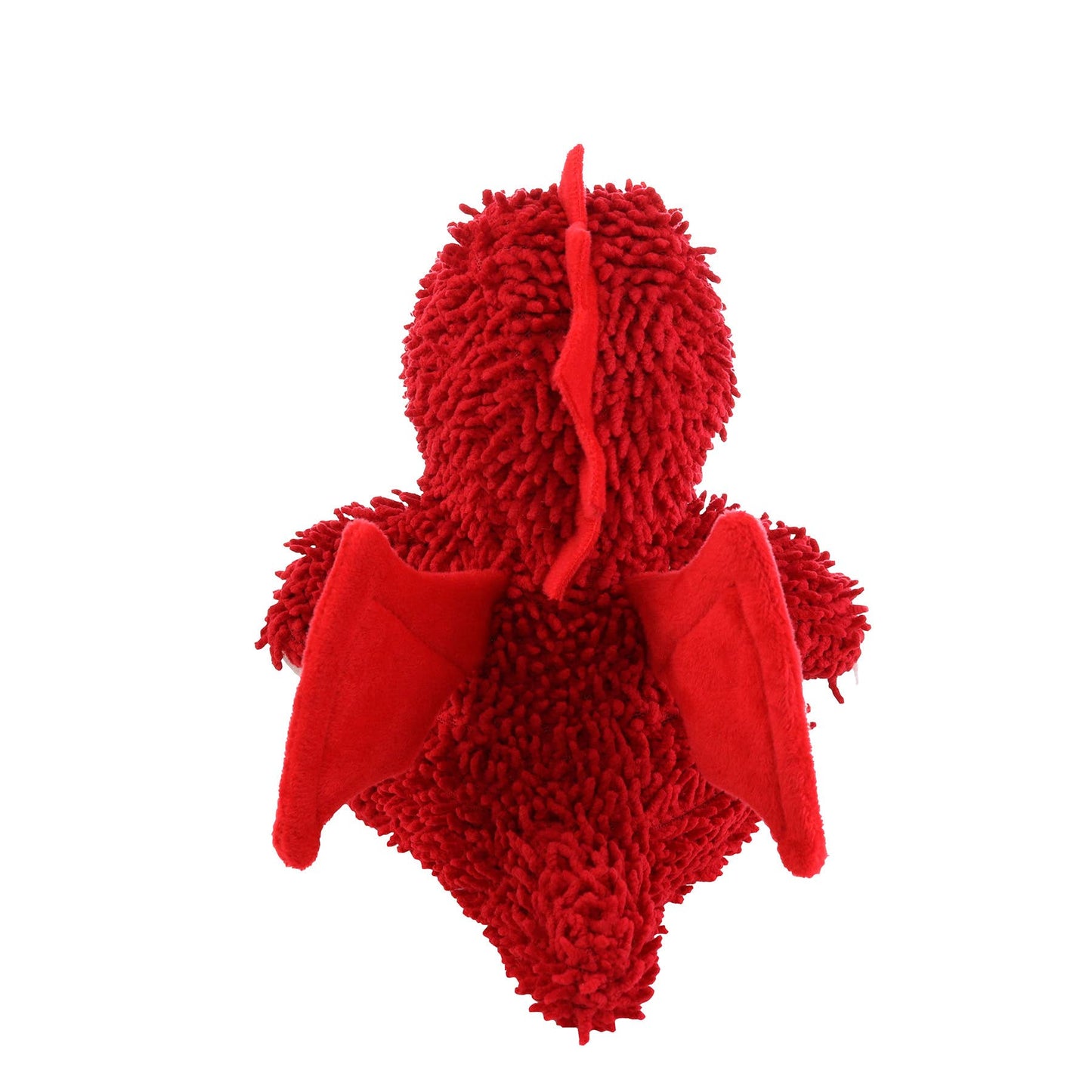Mighty Microfiber Ball Med Dragon Red, Squeaky Dog Toy