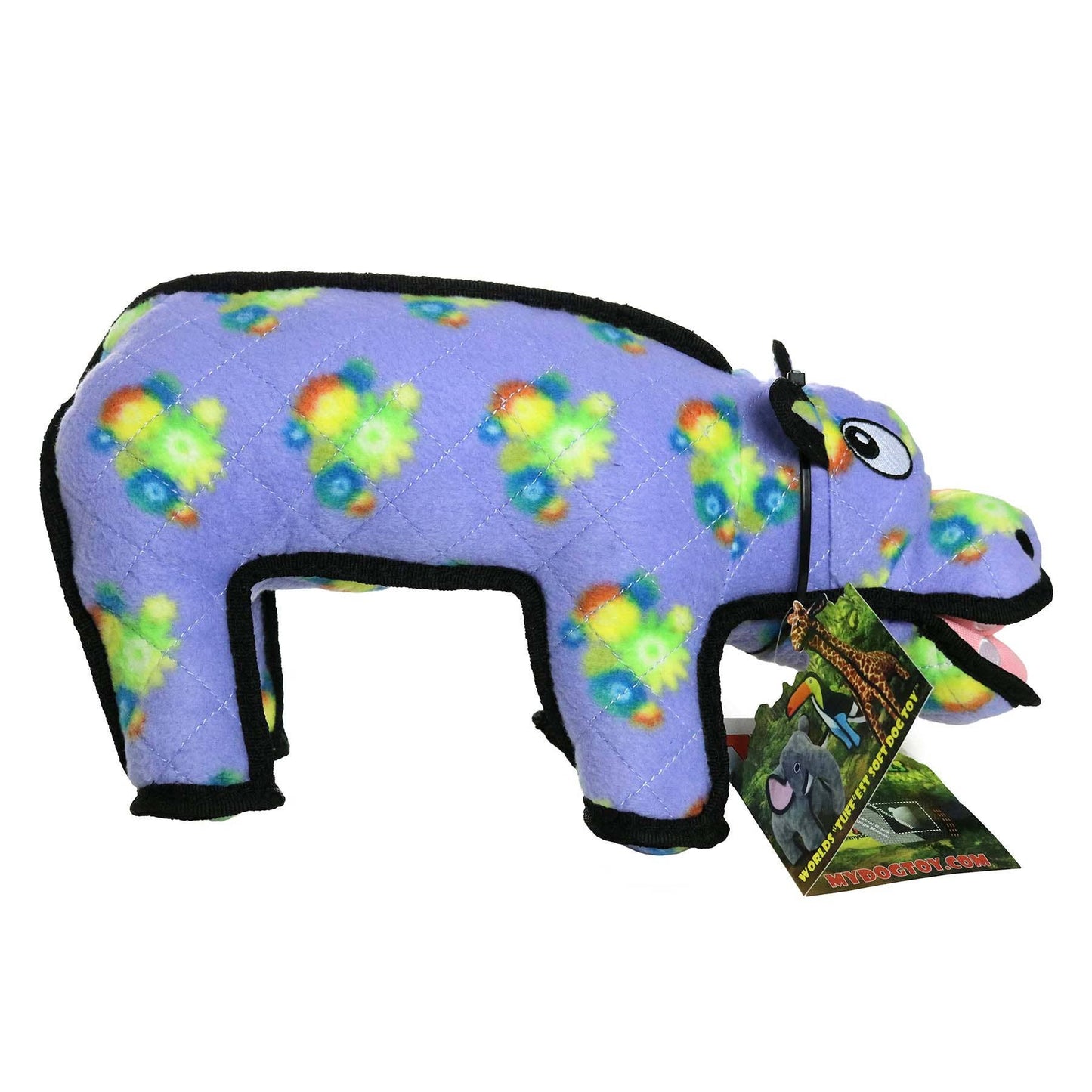 Tuffy Zoo Hippo, Durable, Tough, Squeaky Dog Toy