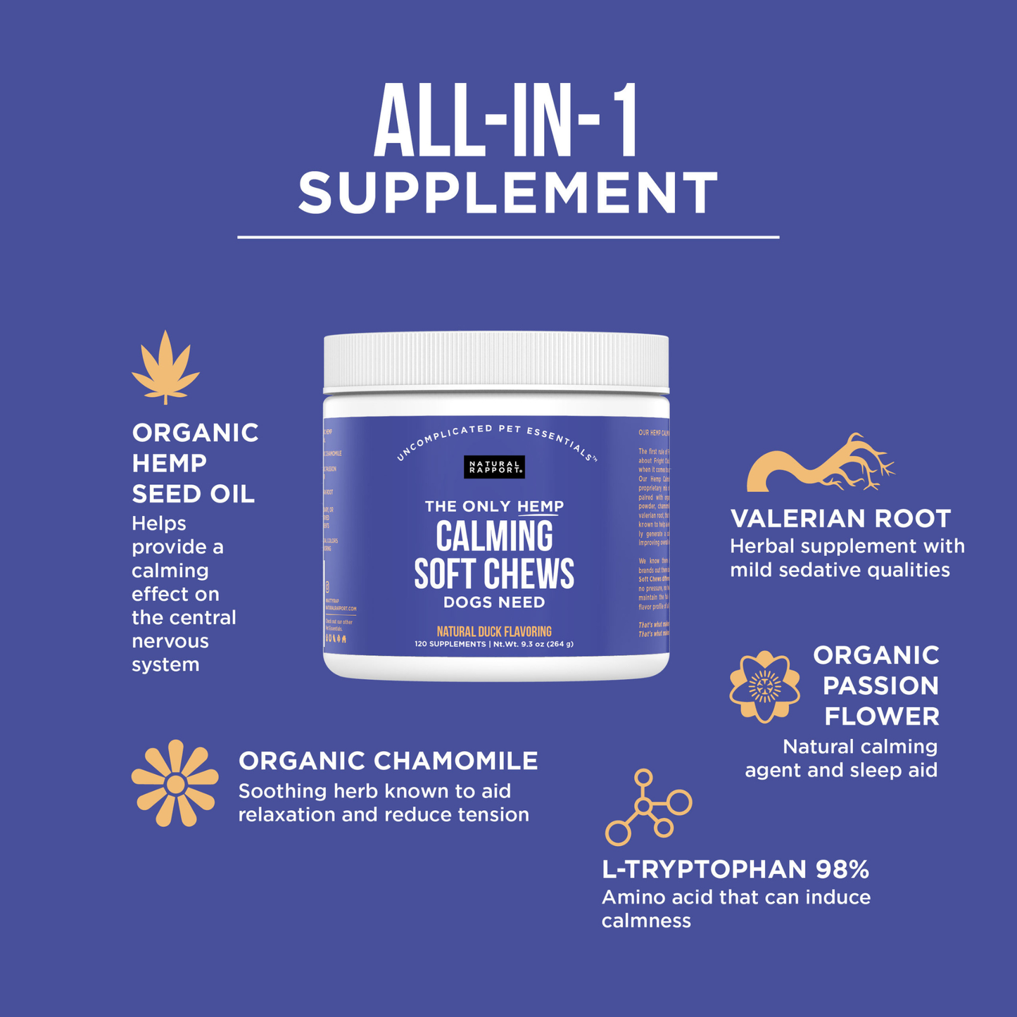 The Only Hemp Calming Soft Chews Dogs Need