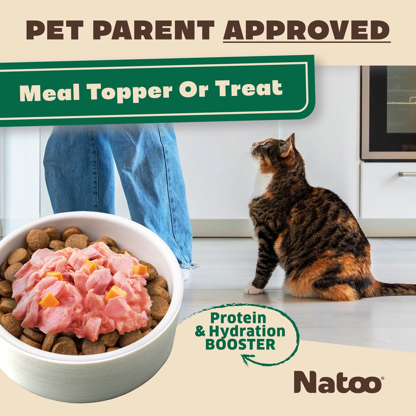 Natoo Topper for Cats - Salmon with Pumpkin