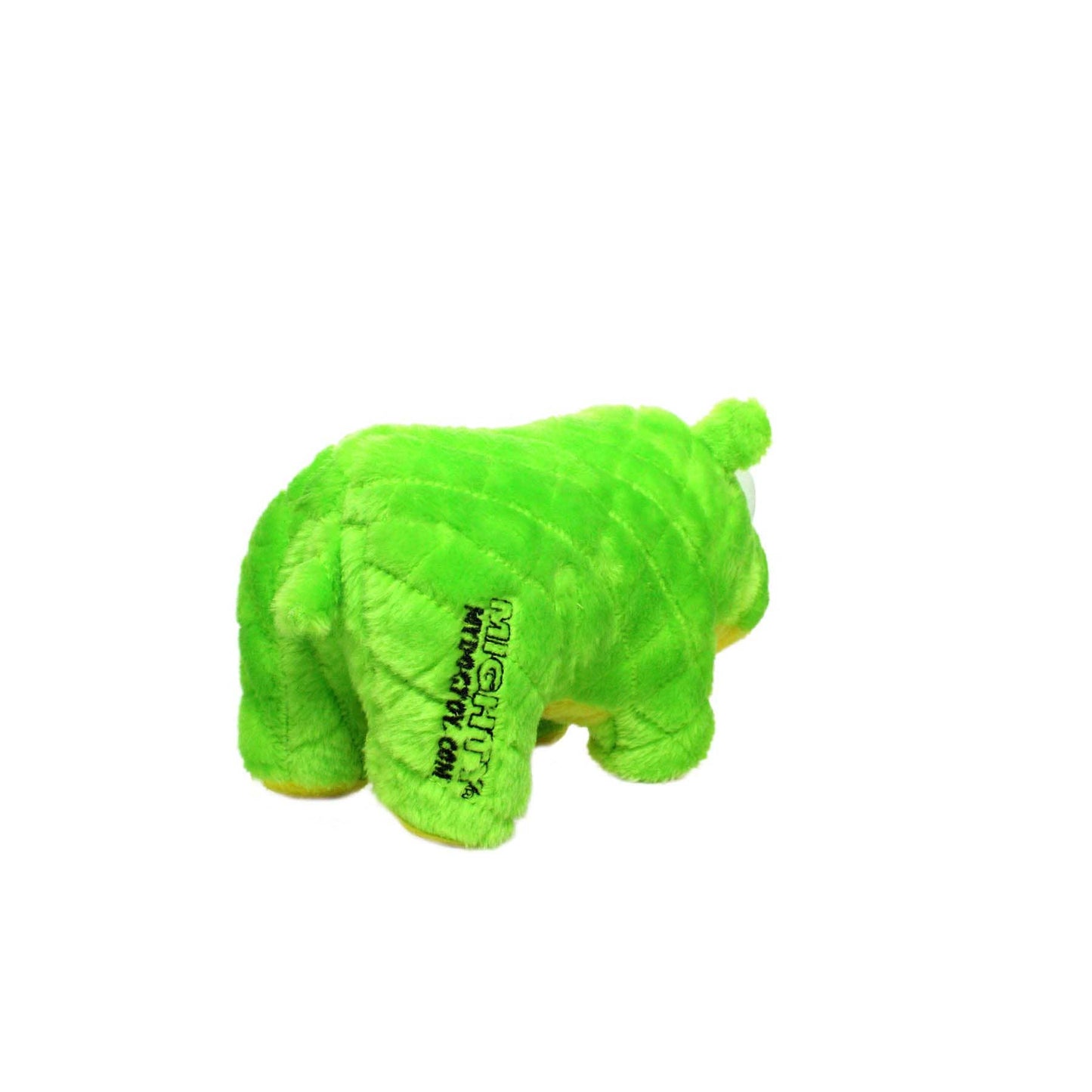 Mighty Safari Rhinoceros - Green, Plush, Squeaky Dog Toy