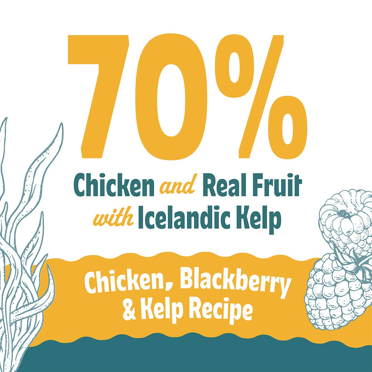 Chicken, Blackberry & Kelp Recipe Soft & Chewy Bites for Cats