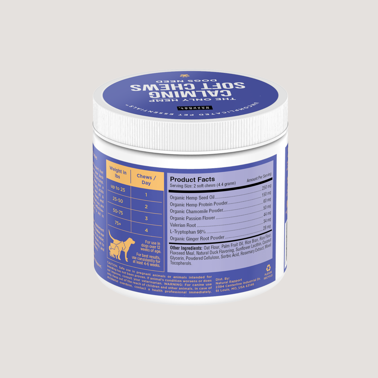 The Only Hemp Calming Soft Chews Dogs Need
