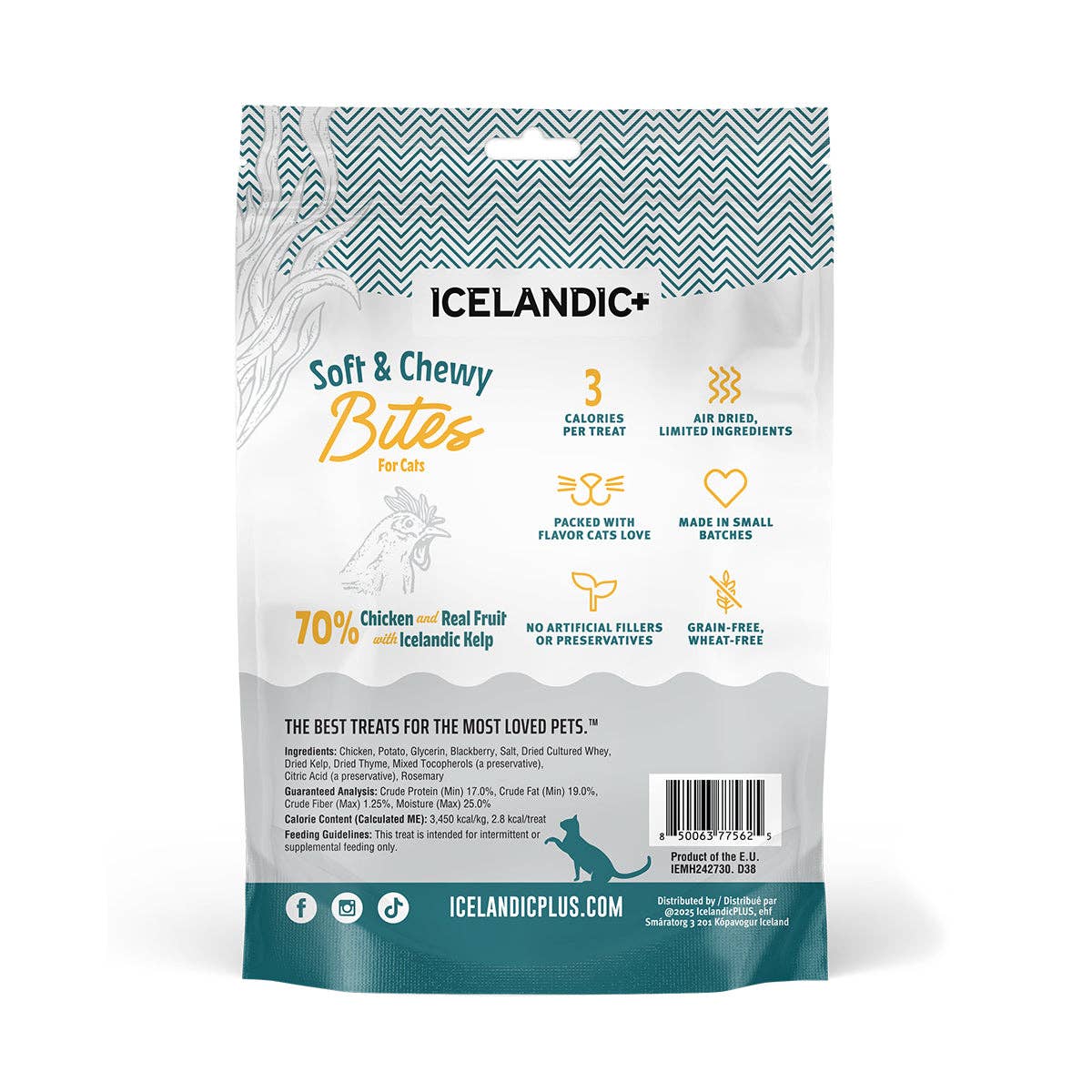 Chicken, Blackberry & Kelp Recipe Soft & Chewy Bites for Cats