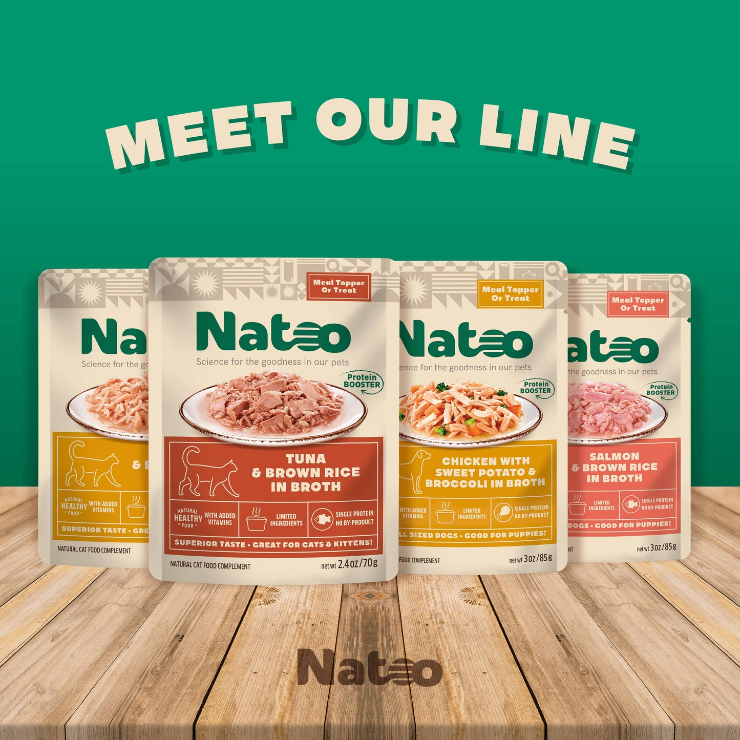 Natoo Topper for Cats - Chicken & Brown Rice