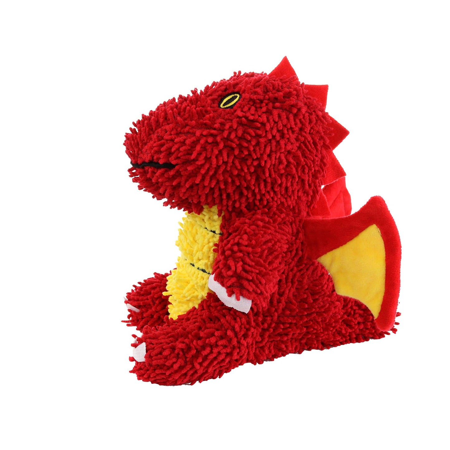 Mighty Microfiber Ball Med Dragon Red, Squeaky Dog Toy
